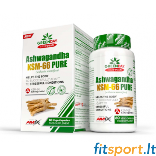 Amix GreenDay ProVegan Ashwagan KSM-66 Pure 60 капсул. 