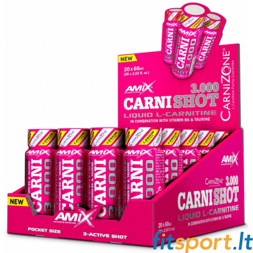 Amix Nutrition CarniShot 3000 BOX (20 x 60 ml.) (su skoniu) 