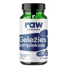 Raw Powders Geležies Kompleksas 60 kaps.