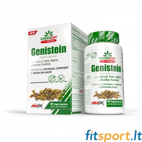 Amix Nutrition GreenDay® Genistein (moterų hormoninei sveikatai palaikyti) 60kaps. 