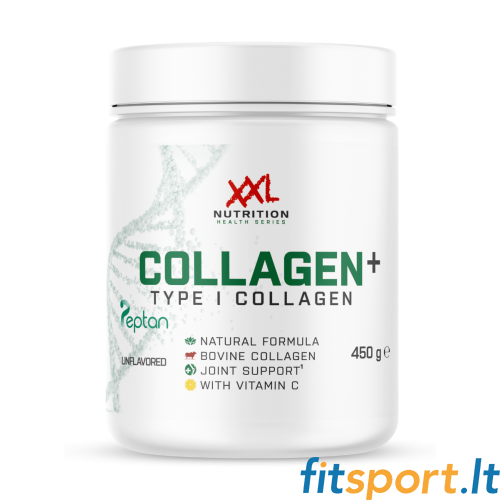 XXL Nutrition Pirmojo tipo Kolageno baltymas su vitaminu C 450g  (1 tipo kolagenas, beskonis) 