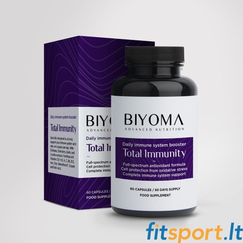 Biyoma Total Immunity (maisto papildas imunitetui) 60 kaps 