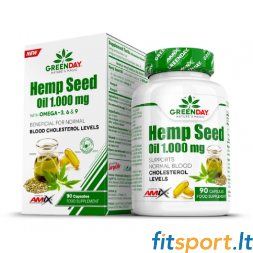 Amix GreenDay Hemp Seed Oil 90 kaps. 