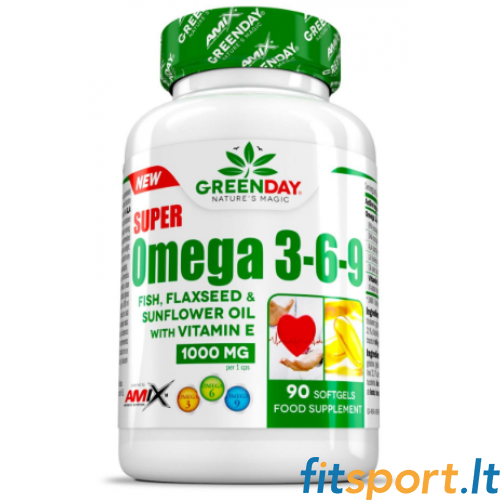 Amix GreenDay Super Omega 3-6-9 90 kaps. Amix GreenDay Super Omega 3-6-9 90 kaps.