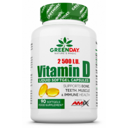 Amix GreenDay Vitamin D3 2500 I.U. 90 kaps.
