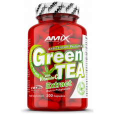 Экстракт зеленого чая Amix Nutrition с витамином С, 100 капсул.