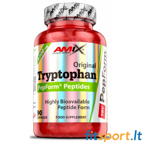 Amix Nutrition Peptide PepForm Tryptophan 90 kaps. Amix Nutrition Peptide PepForm Tryptophan 90 kaps.