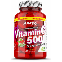 Amix Nutrition Vitamin C 500 100 kaps. + 25 kaps. NEMOKAMAI!