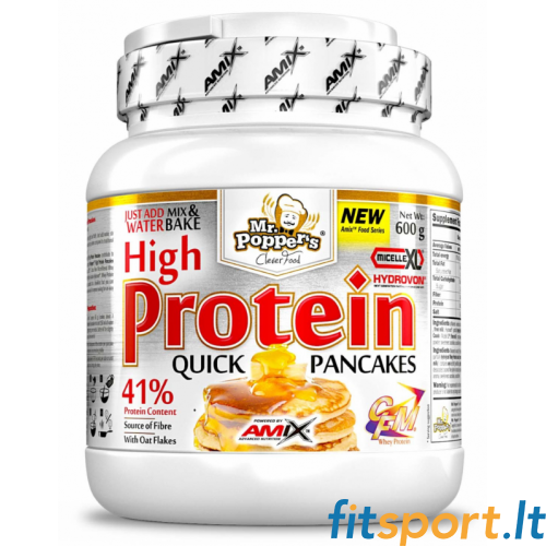 Amix Mr.Poppers - High Protein Pancakes 600 g. 