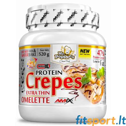 Amix Mr.Poppers - Crepes High Protein Omelette 520 g. (exp. 2026-05-30) 
