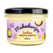 PuNuts 100% Makadamijos Riešutų Užtepas 180 g.