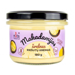 PuNuts 100% Makadamijos Riešutų Užtepas 180 g.