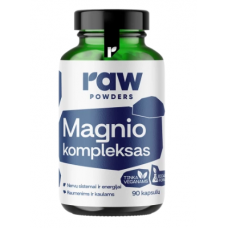 Raw Powders Magnio Kompleksas 90 kaps.