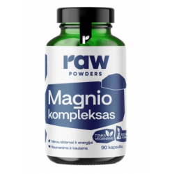 Raw Powders Magnio Kompleksas 90 kaps.