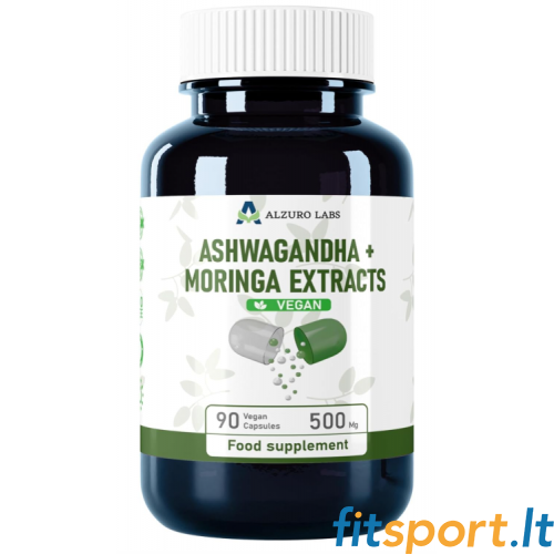 Alzuro Labs Ashwaganda (20:1 Extract) + Moringa (10:1 Extract) 90 kaps. 