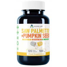 Alzuro Labs Saw Palmetto (4:1 Extract) + Pumpkin Seed (10:1 Extract) 120 kaps.