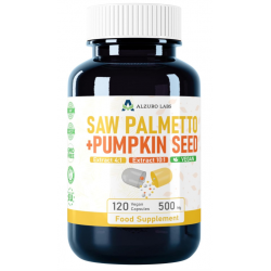 Alzuro Labs Saw Palmetto (4:1 Extract) + Pumpkin Seed (10:1 Extract) 120 kaps.