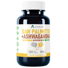 Alzuro Labs Saw Palmetto (4:1 Extract) + Ashwaganda (20:1 Extract) 120 kaps.