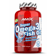 Рыбий жир Amix Nutrition Super Omega3, 180 капсул.