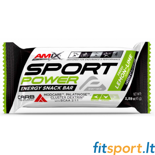 Amix Performance Sport Power Energy Snack Bar With Caffeine 45 g. 
