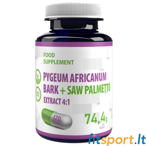 Hepatica Pygeum Africanum Bark + Saw Palmetto 120 kaps. (4:1 Extract) 