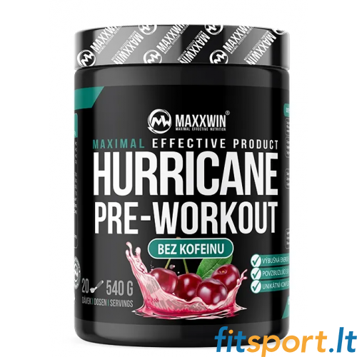 MaxxWin Hurricane Pre-Workout No Caffeine 540 g. MaxxWin Hurricane Pre-Workout No Caffeine 540 g.