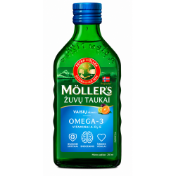 Möller's Žuvų Taukai 250 ml. (vaisių skonio)