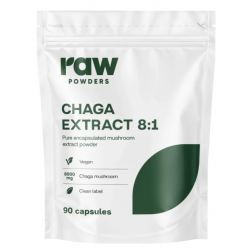 Raw Powders Chaga 8:1 Extract 90 kaps.
