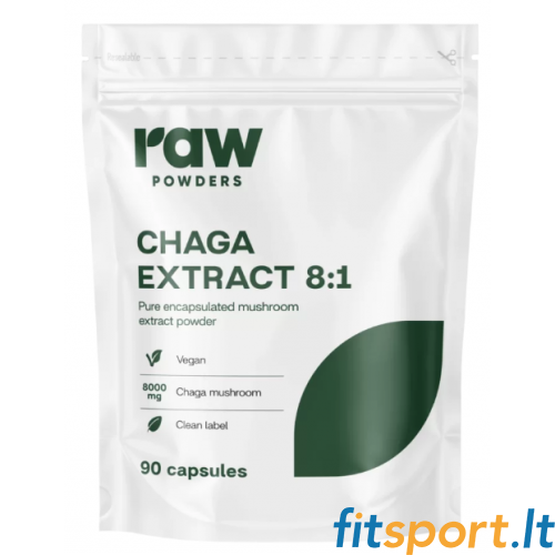 Raw Powders Chaga 8:1 Extract 90 kaps. 