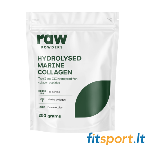 Raw Powders Hydrolyzed Marine Collagen 250 g. Raw Powders Hydrolyzed Marine Collagen 250 g.