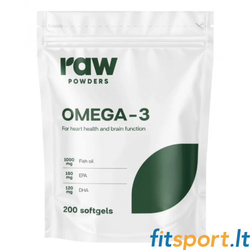 Raw Powders Omega-3 200 kaps. Raw Powders Omega-3 200 kaps.