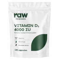 Raw Powders Vitamin D3 4000 I.U. 120 kaps.