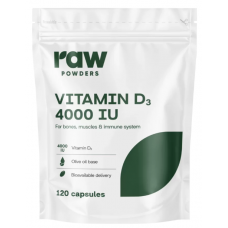 Raw Powders Vitamin D3 4000 I.U. 120 kaps.