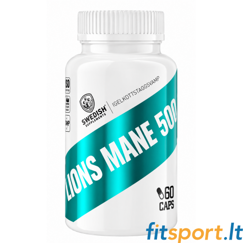 Swedish Supplements Lions Mane 500 60 caps. 