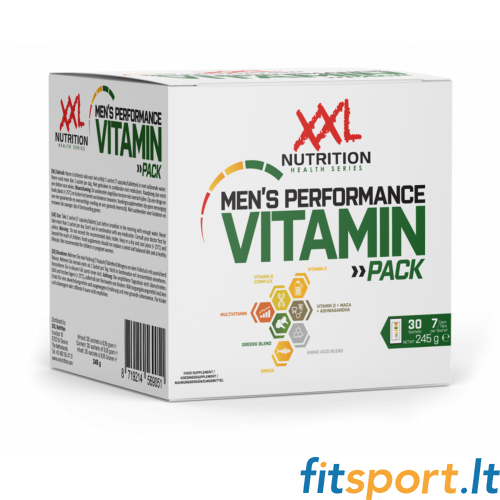XXL Nutrition Men's Performance Vitamin Pack 30 pak. 