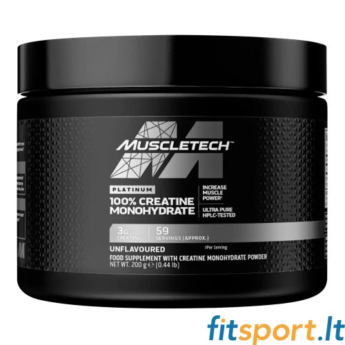 MuscleTech Platinum 100% Platinum Creatine Monohydrate 200g 