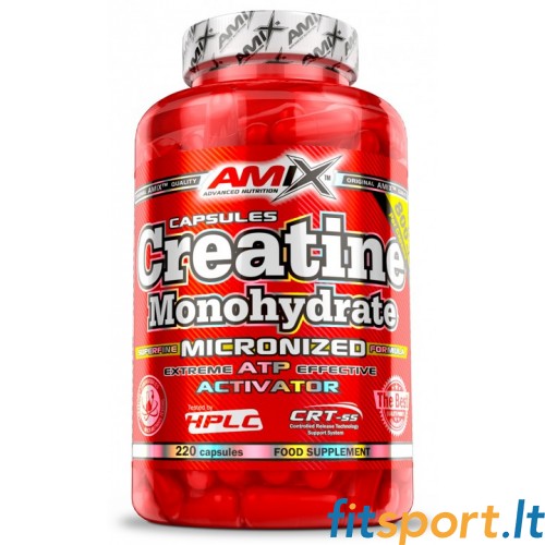 Amix Creatine Monohydrate (Kreatino monohidratas) 220kaps 