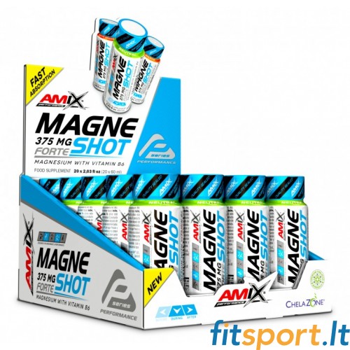 Amix™ MagneShot Forte 375 mg 20x60 ml   (neutralaus skonio) 