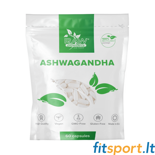 Raw Powders Ashwagandha 60 kaps. 