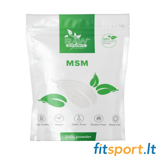 Raw Powders MSM 250 g - 312 porcijų 