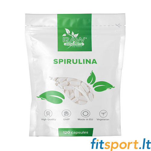 Raw Powders Spirulina 120 kaps 