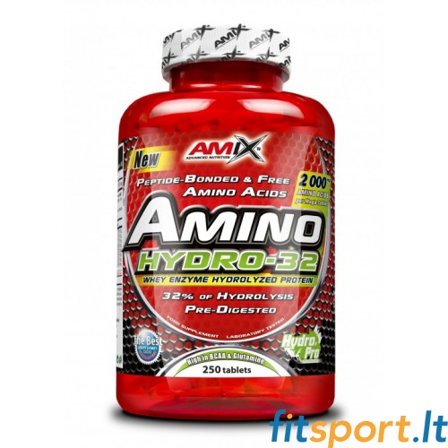 Amix Amino HYDRO-32 250 tab - Pilnas amino rūgščių kompleksas 