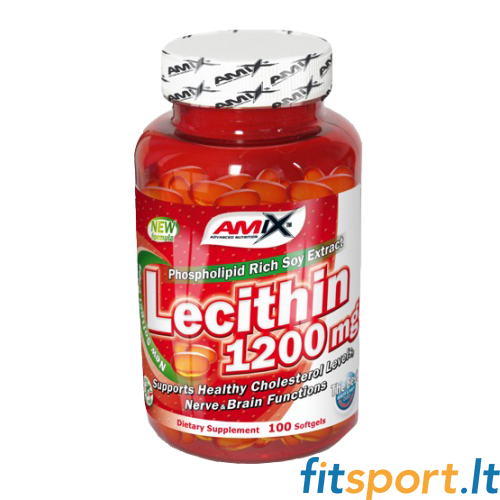 Amix Lecithin 1200 mg 100 softgels (Sojos Lecitinas) 