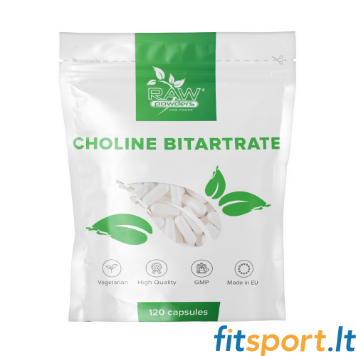 Raw Powders Choline Bitartrate 120 kaps. 