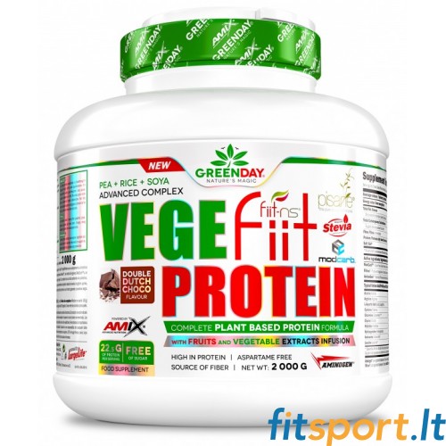 Amix™ GreenDay® Vegefiit Veganiškas proteinas 2000g 