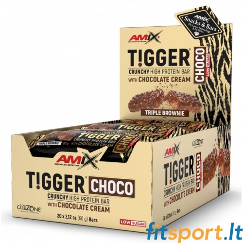 Amix TIGGER® Zero bar baltyminis batonėlis  20 x 60 g. 