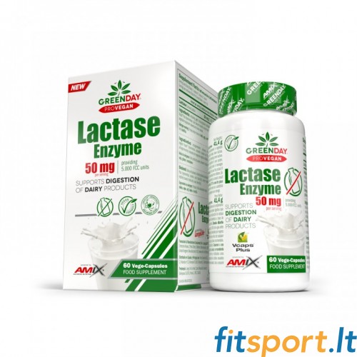 Amix Greenday ProVegan Lactase Enzyme 60 kapslit. 