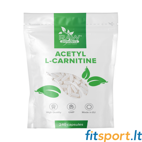 Raw Powders Acetyl L-Carnitine 240 kapsulių 