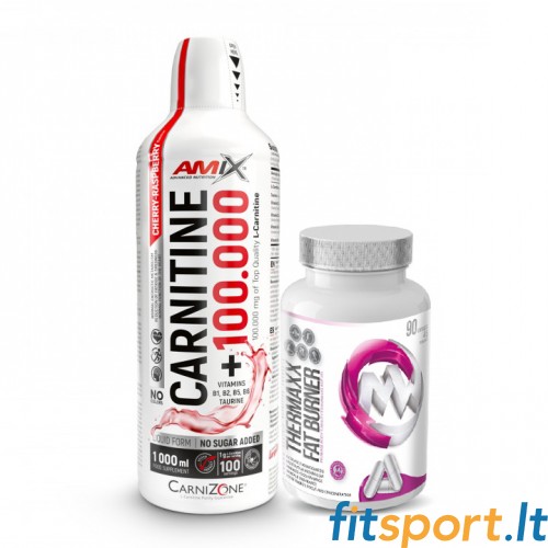 Amix™ Carnitine 100.000 1000мл + MaxxWin Thermaxx Fat Burner 90 капс. 