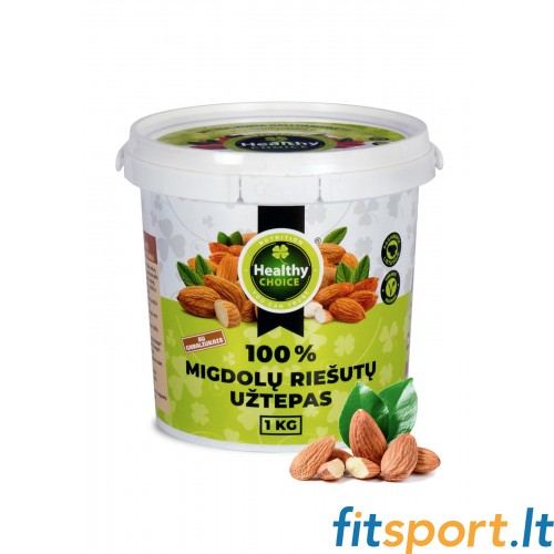 Migdolų riešutų užtepas "Healthy Choice" 1000g ( su gabaliukais ) 